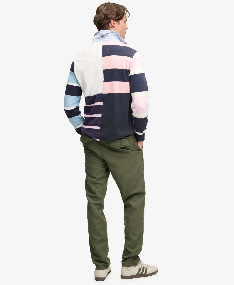 Tapered Washed Chino Trousers