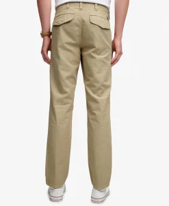 Tapered Washed Chino Trousers