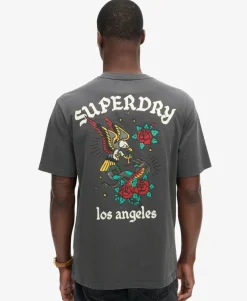 Tattoo Back Graphic Loose T-Shirt