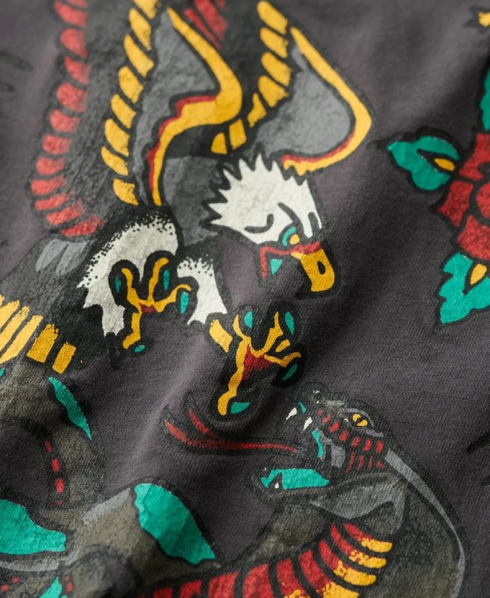 Tattoo Back Graphic Loose T-Shirt