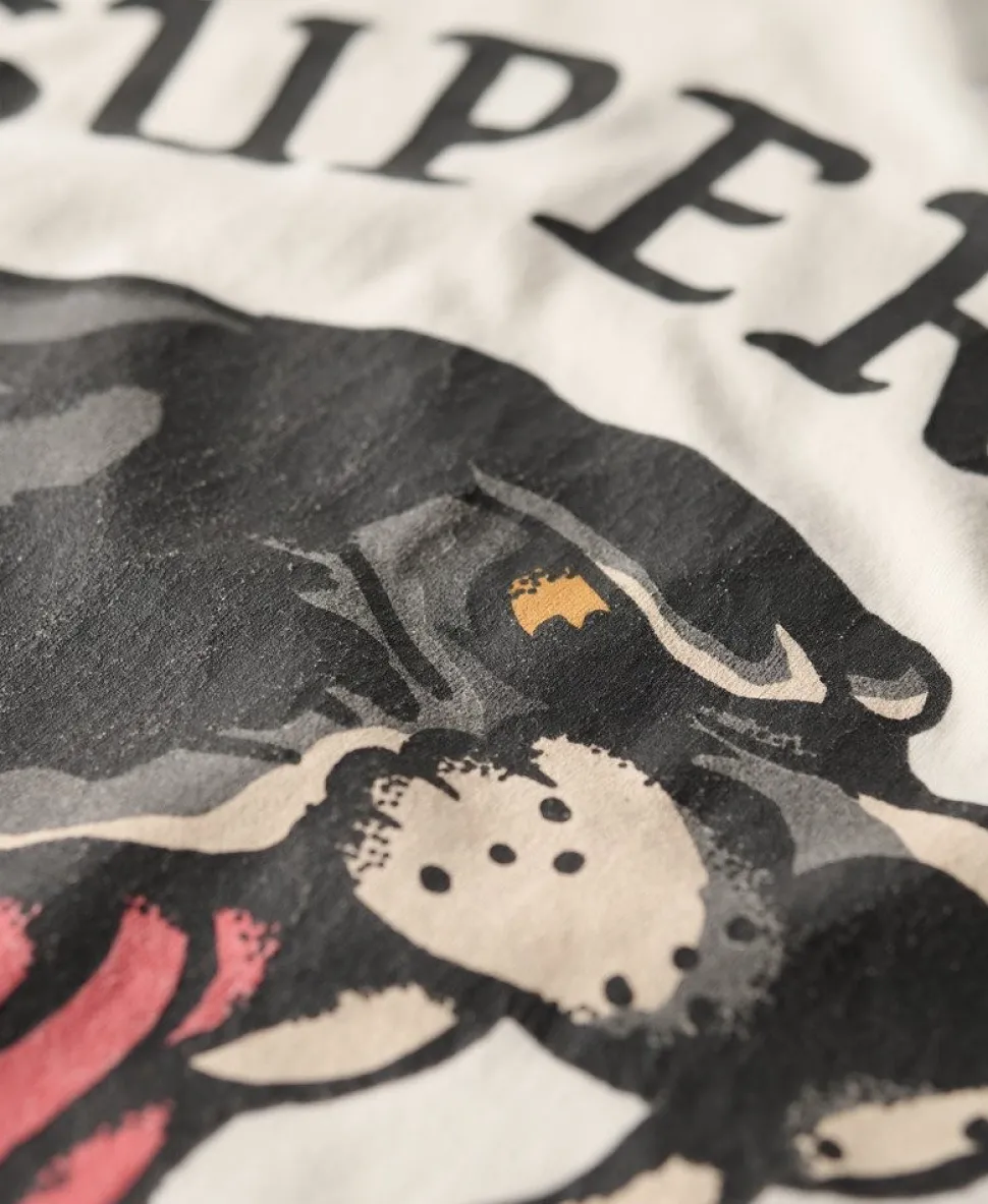 Tattoo Back Graphic Loose T-Shirt