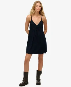 Textured Woven Cami Mini Dress