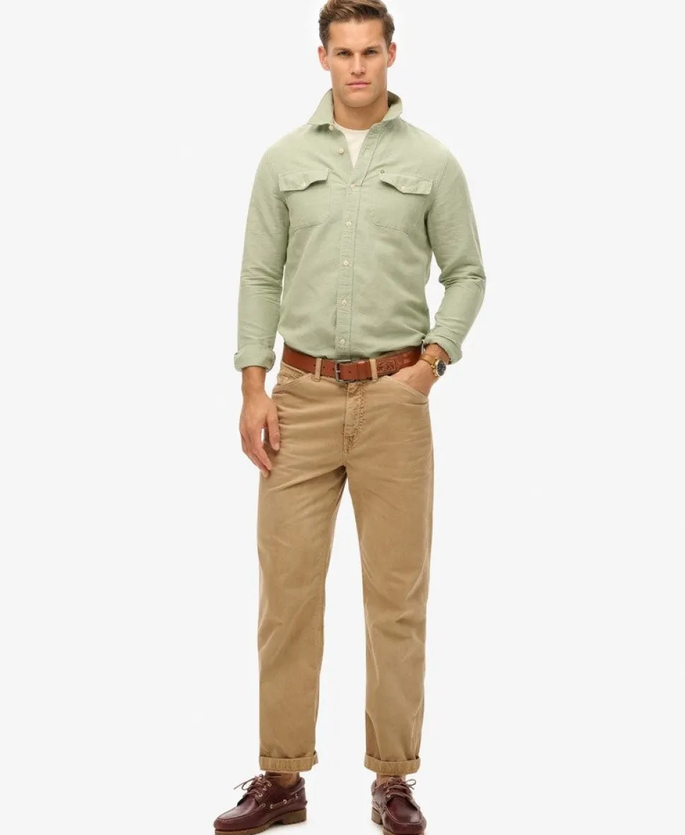 The Merchant Store- Linen Blend Work Shirt