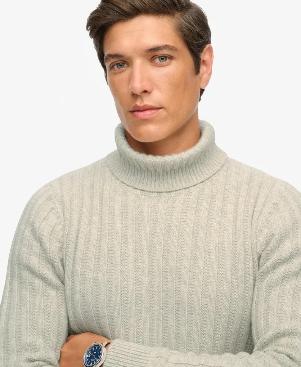 The Merchant Store - Ribbed Roll Neck Jumper