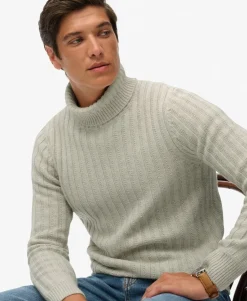 The Merchant Store - Ribbed Roll Neck Jumper