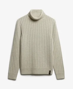 The Merchant Store - Ribbed Roll Neck Jumper