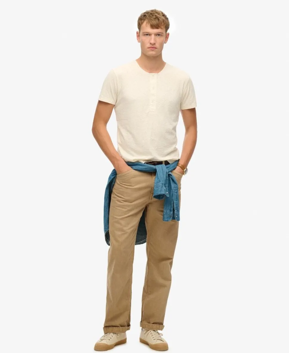 The Merchant Store - Short Sleeve Henley Top