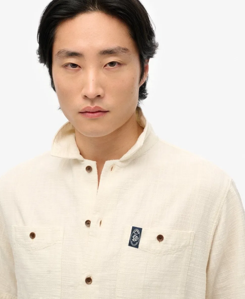 The Merchant Store - Short Sleeve Textured Shirt