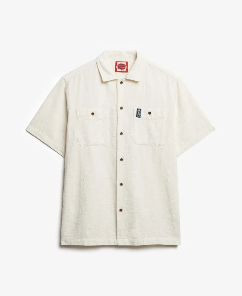 The Merchant Store - Short Sleeve Textured Shirt