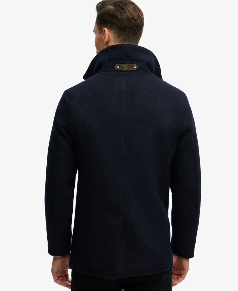 The Merchant Store - Wool Blend Pea Coat