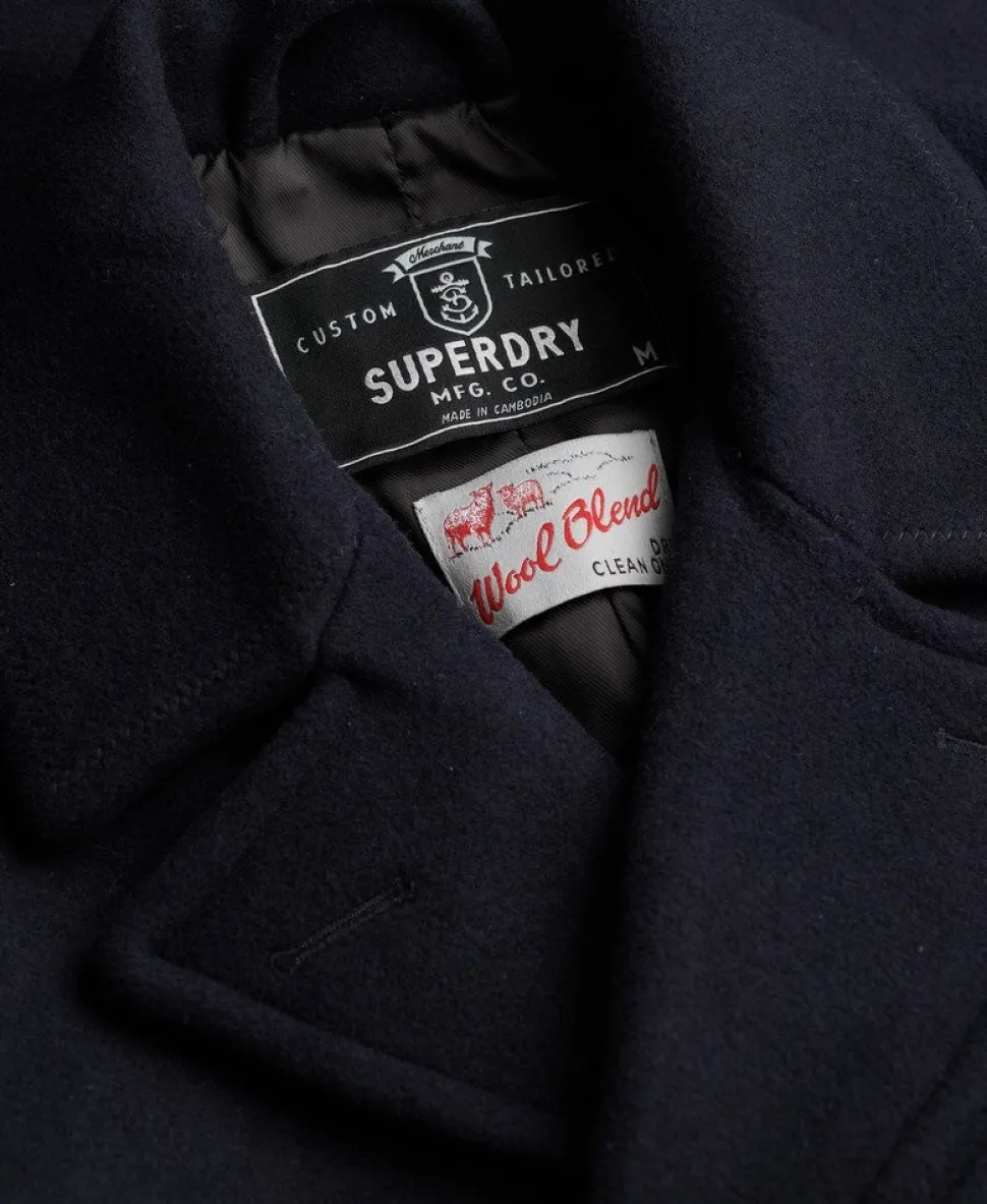 The Merchant Store - Wool Blend Pea Coat