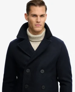 The Merchant Store - Wool Blend Pea Coat