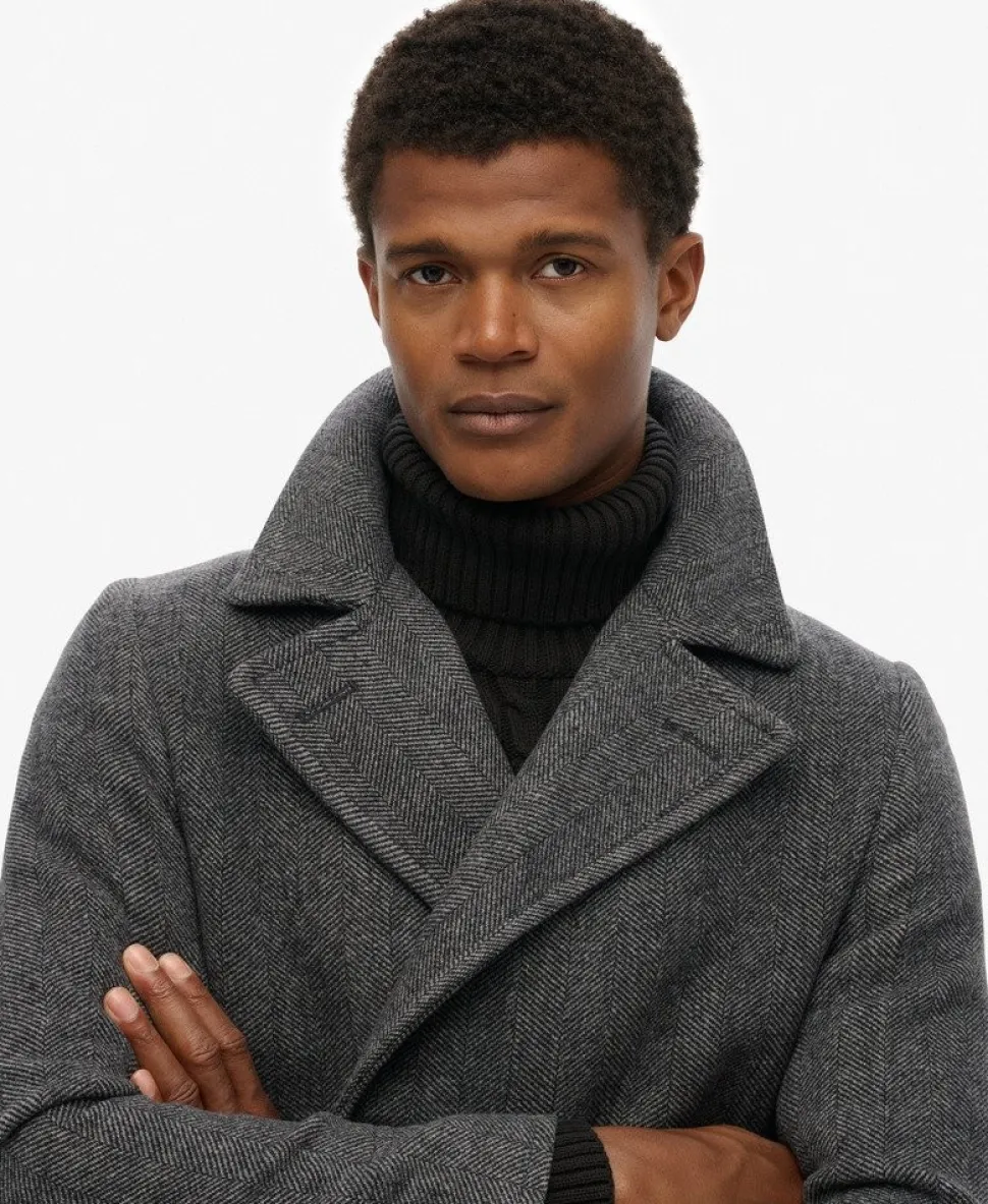 The Merchant Store - Wool Blend Pea Coat