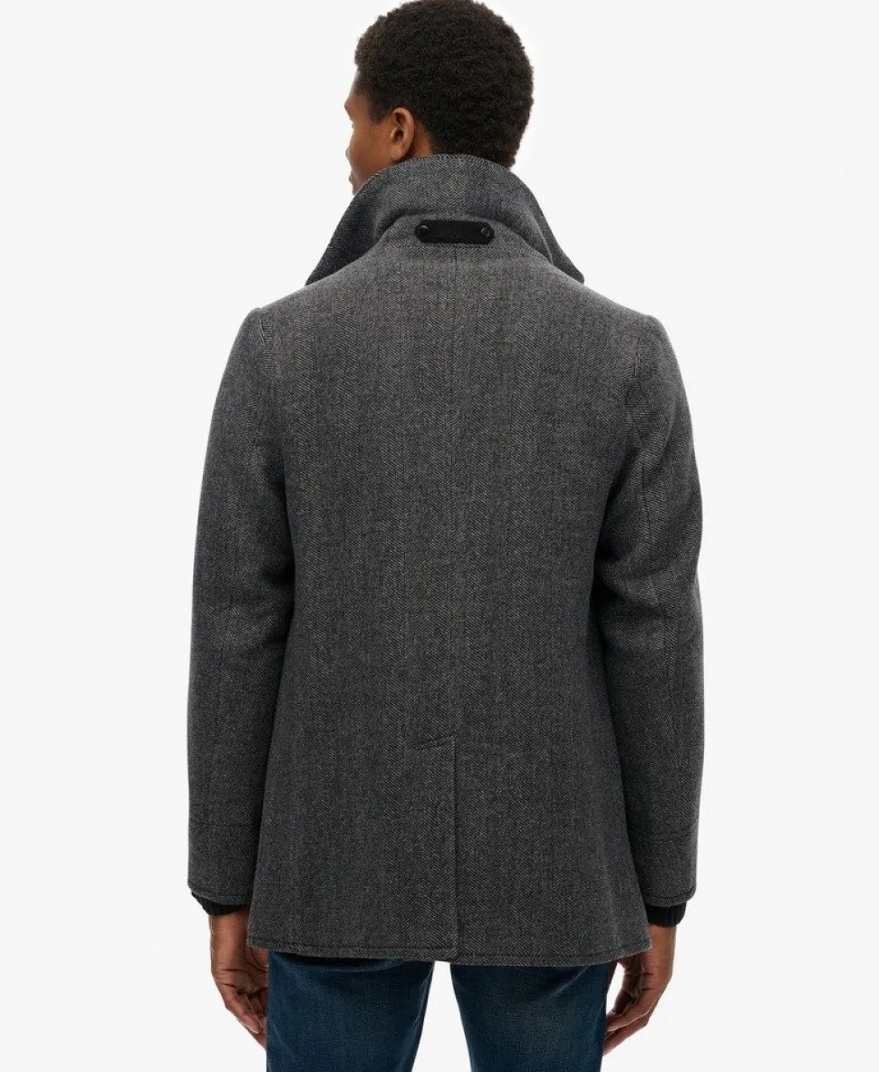 The Merchant Store - Wool Blend Pea Coat