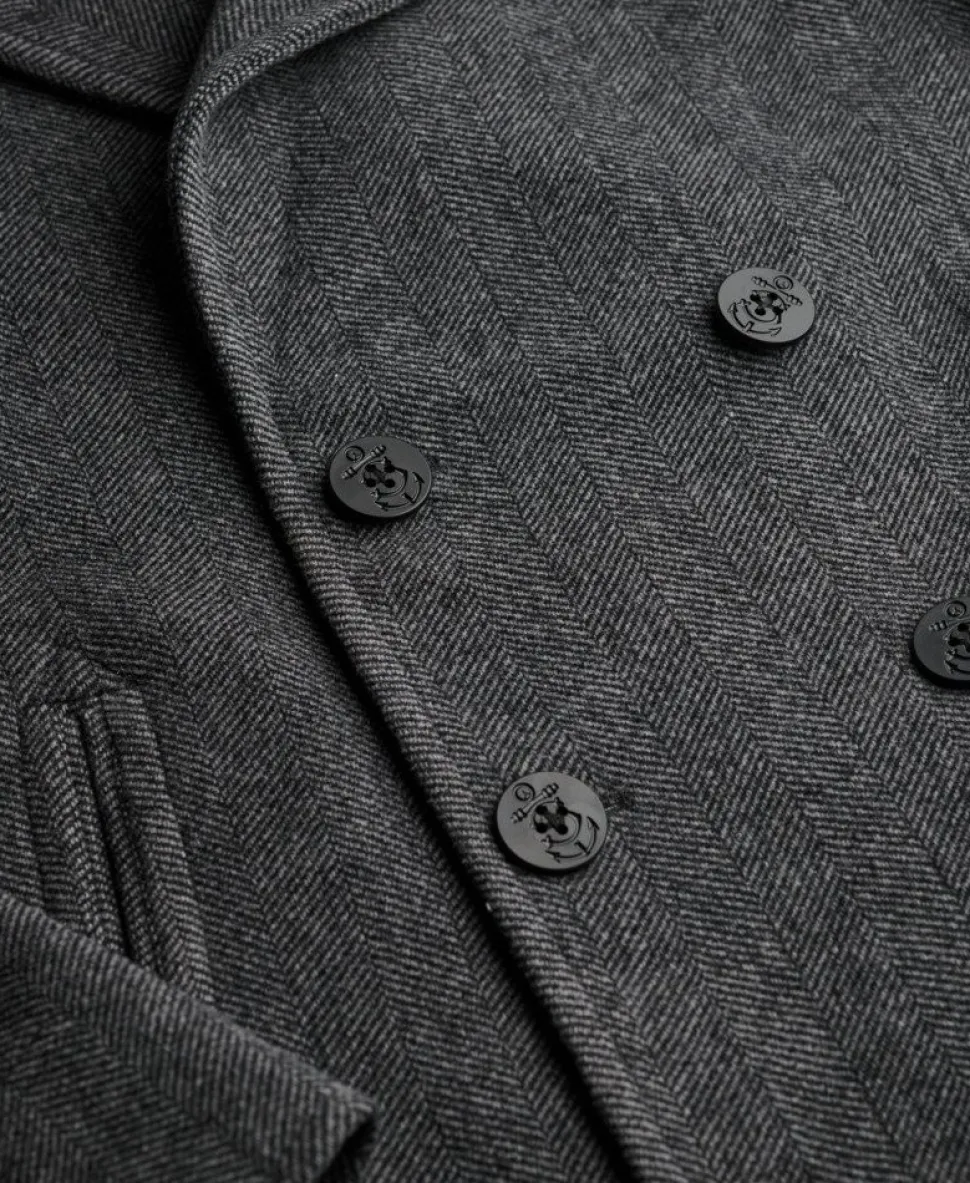 The Merchant Store - Wool Blend Pea Coat