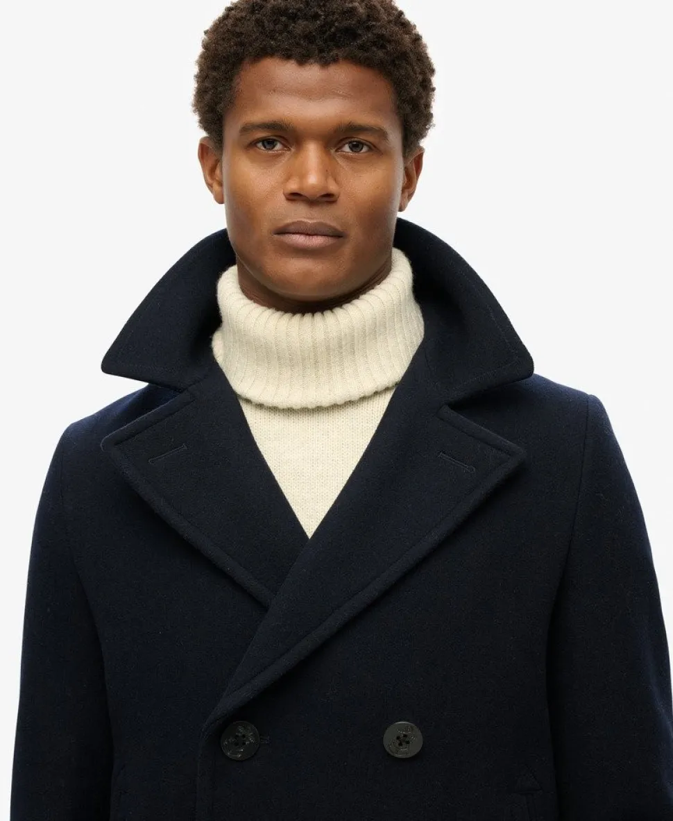 The Merchant Store - Wool Blend Pea Coat