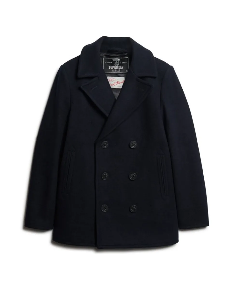 The Merchant Store - Wool Blend Pea Coat