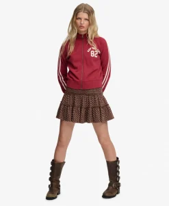 Tiered Jersey Mini Skirt