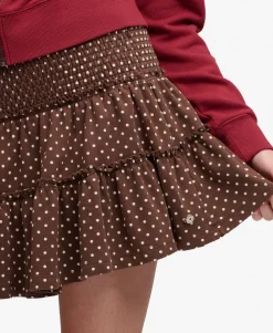 Tiered Jersey Mini Skirt