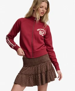Tiered Jersey Mini Skirt