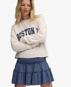 Tiered Jersey Mini Skirt