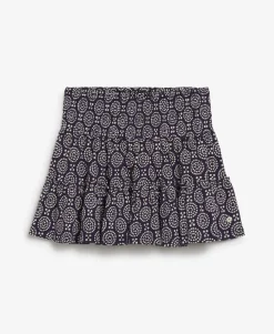Tiered Jersey Mini Skirt