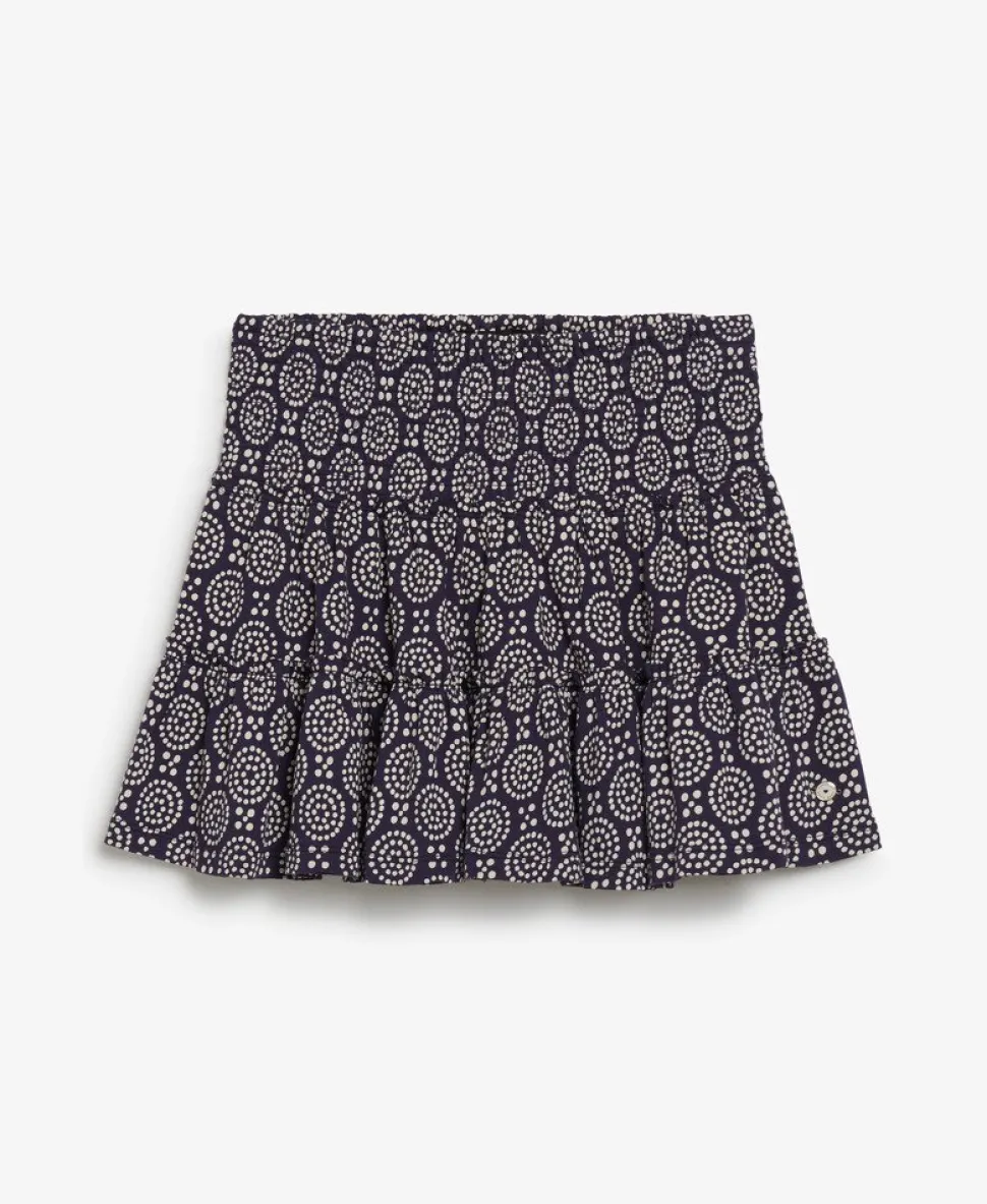 Tiered Jersey Mini Skirt