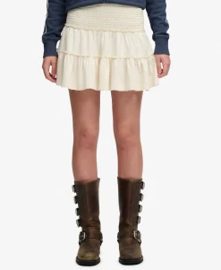 Tiered Jersey Mini Skirt