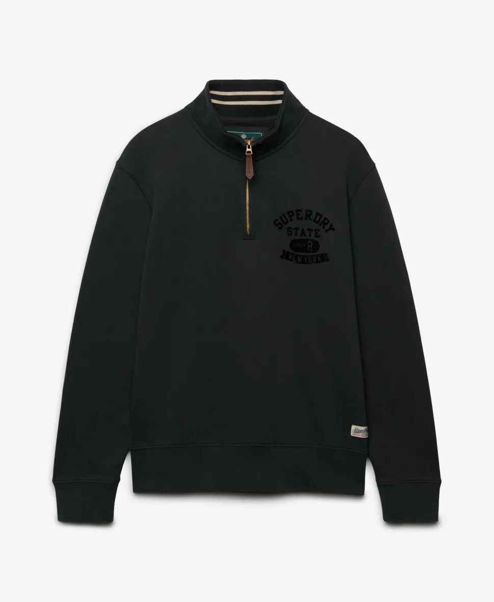 Tonal Half Zip Sweatshirt