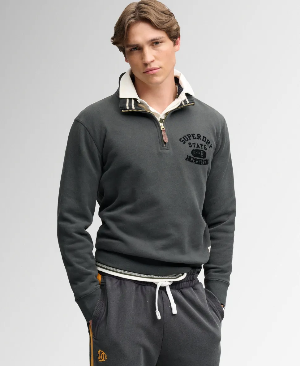 Tonal Half Zip Sweatshirt