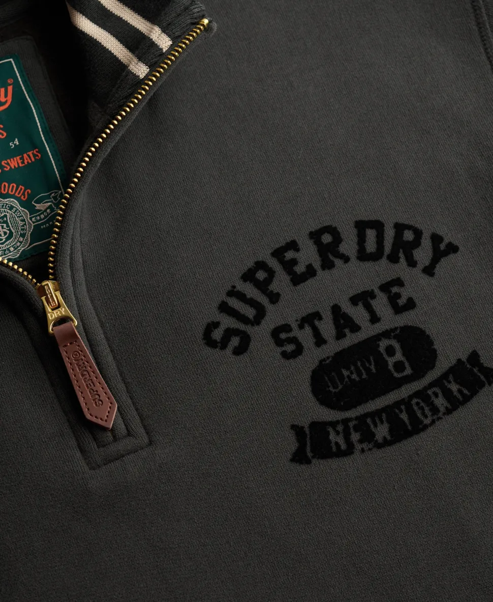 Tonal Half Zip Sweatshirt