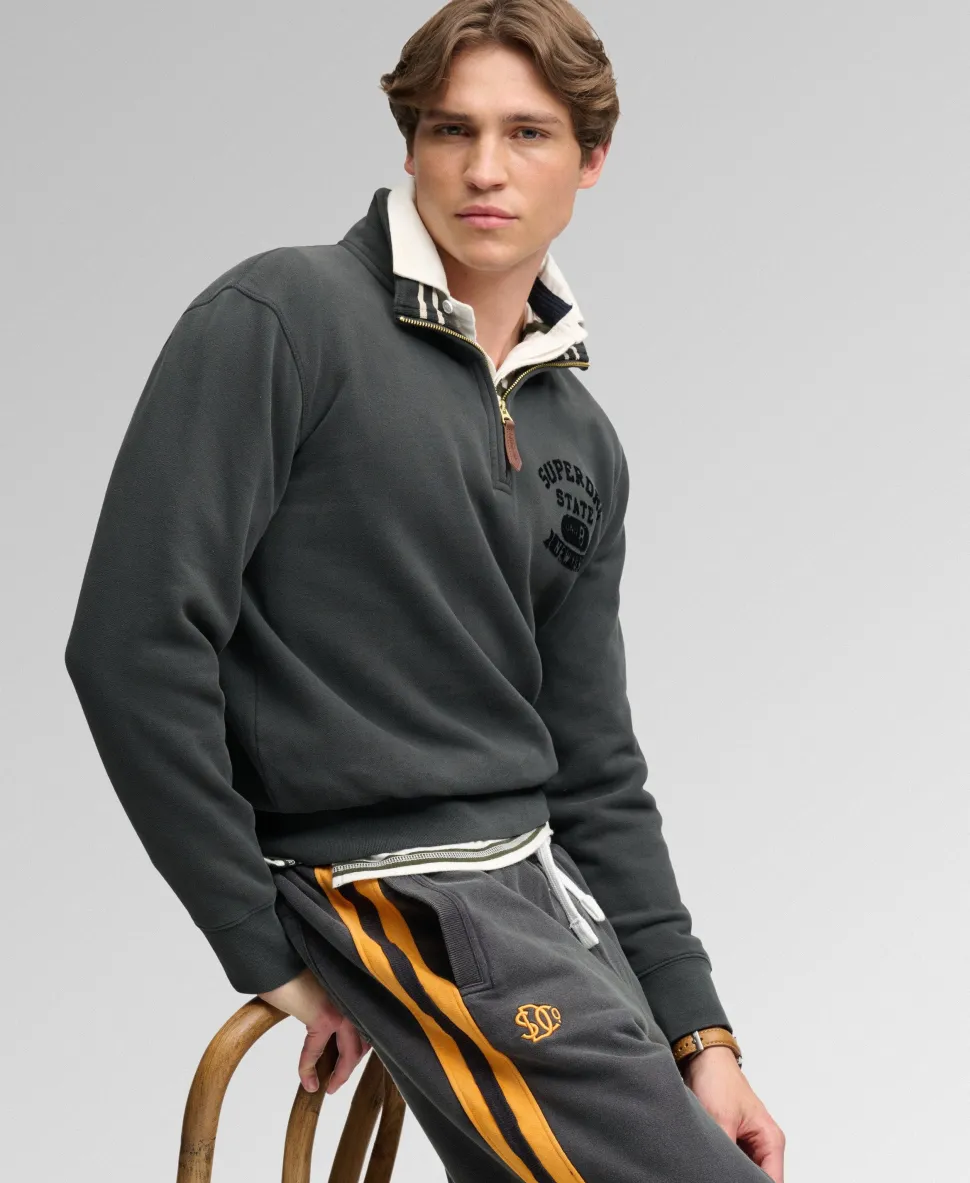 Tonal Half Zip Sweatshirt