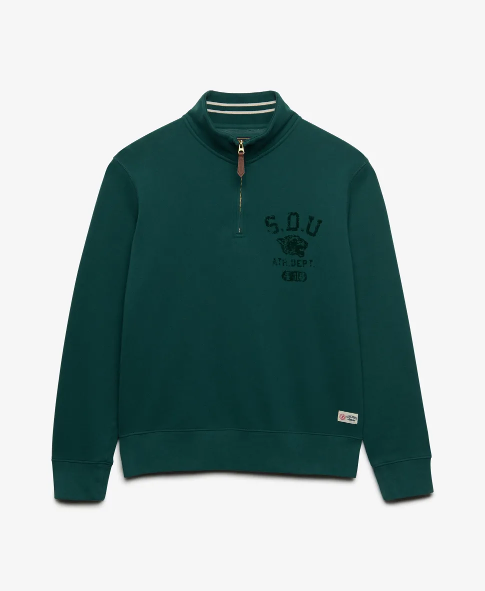 Tonal Half Zip Sweatshirt