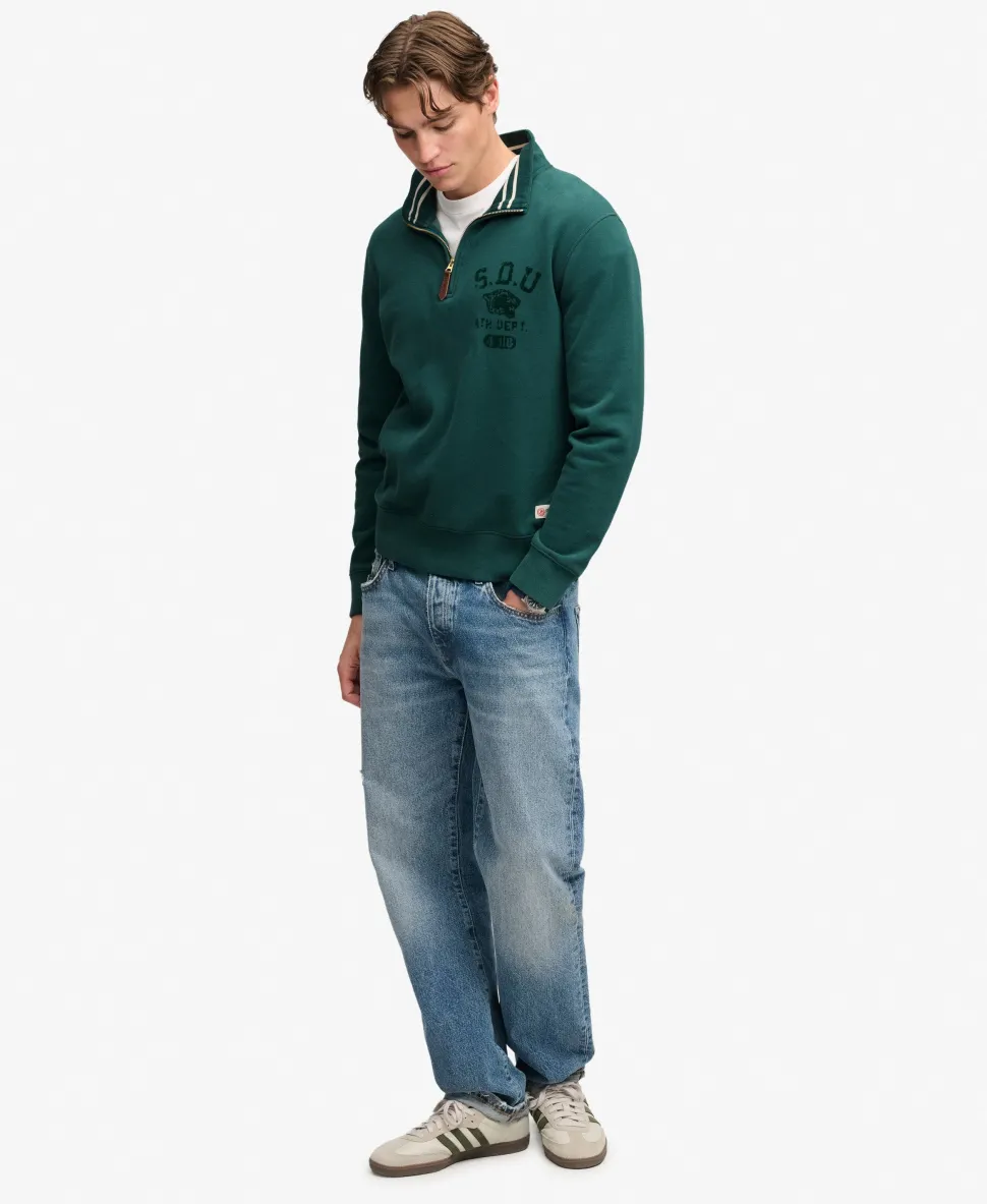 Tonal Half Zip Sweatshirt