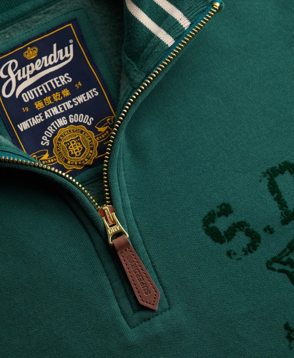 Tonal Half Zip Sweatshirt