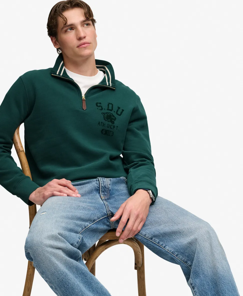 Tonal Half Zip Sweatshirt