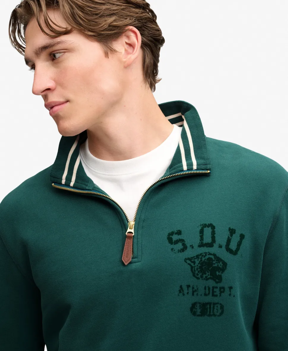 Tonal Half Zip Sweatshirt
