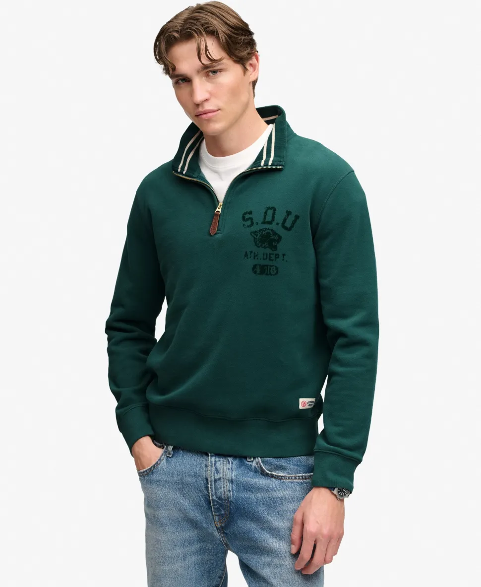 Tonal Half Zip Sweatshirt