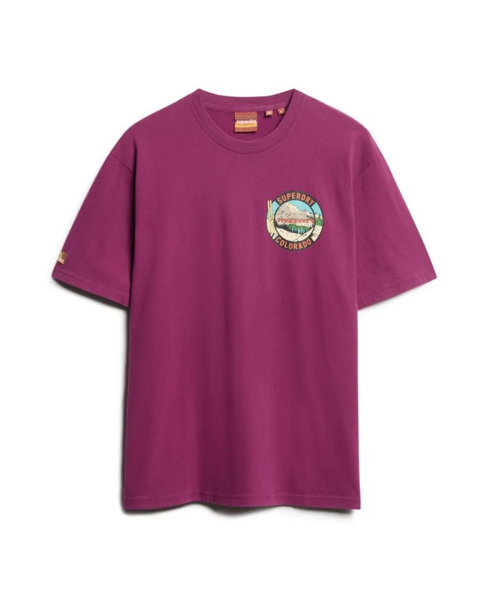 Travel Postcard Chest Print T-Shirt