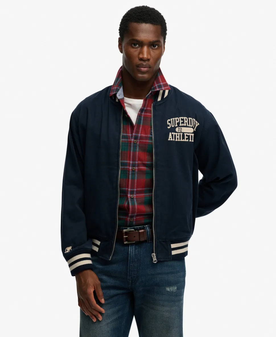 Twill Varsity Bomber Jacket