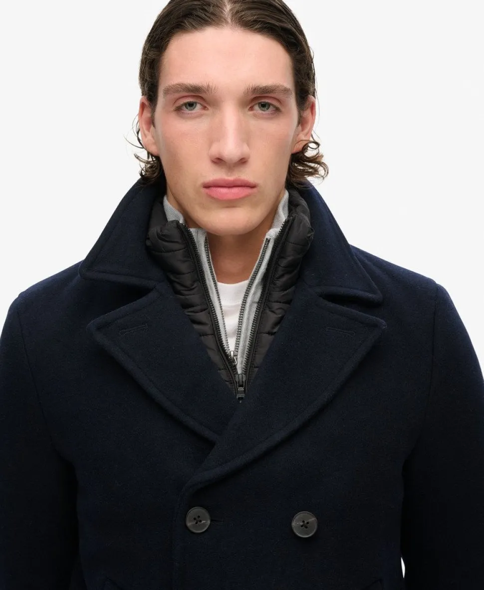 Two In One Wool Pea Coat