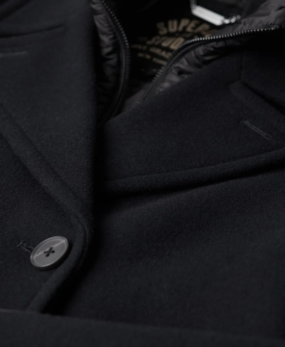 Two In One Wool Pea Coat