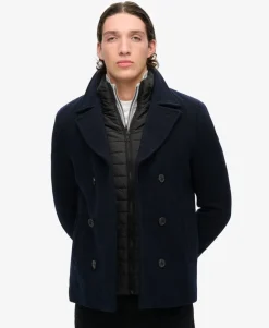 Two In One Wool Pea Coat