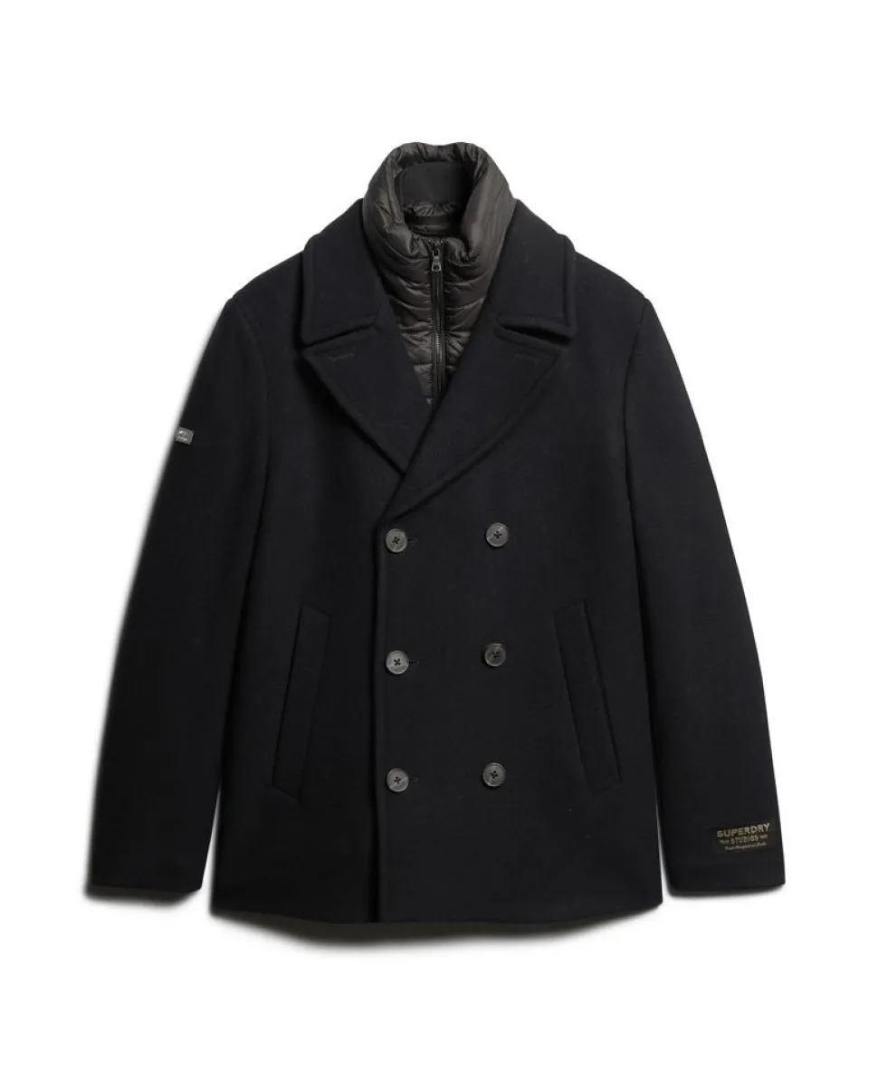 Two In One Wool Pea Coat