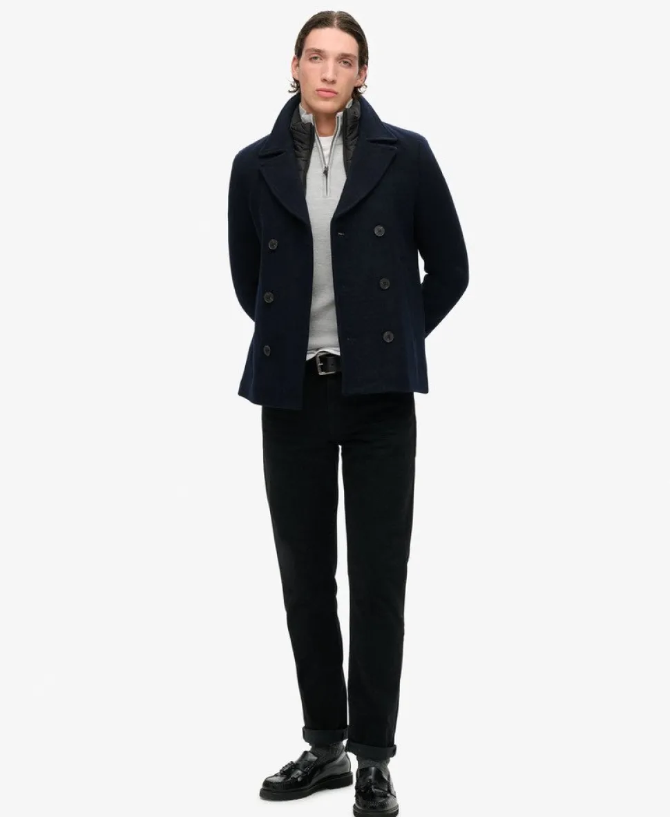 Two In One Wool Pea Coat