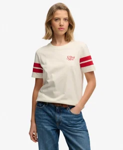 Varsity Stripe Script T-Shirt
