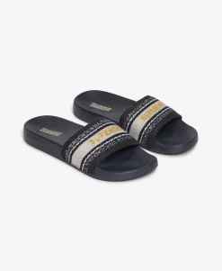Vegan Webbing Pool Sliders