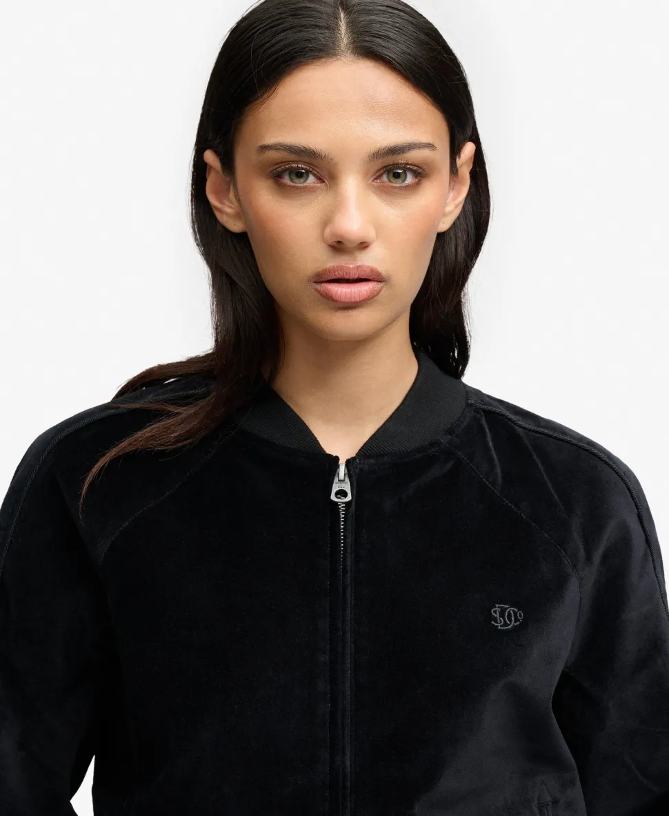 Velvet Bomber Jacket