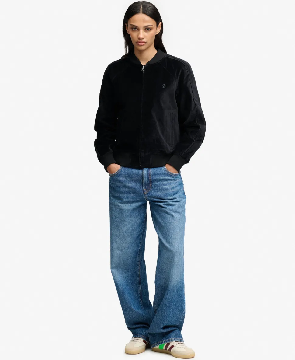 Velvet Bomber Jacket