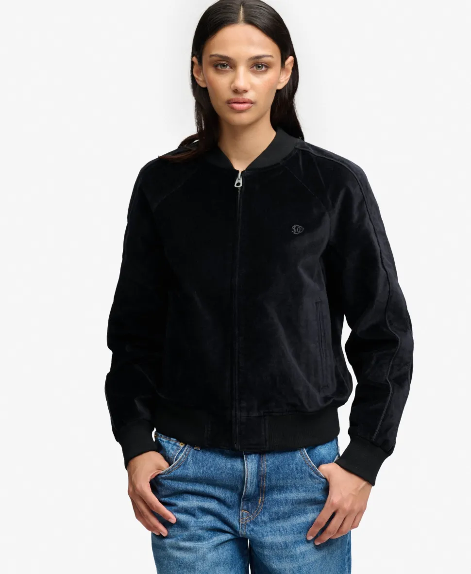 Velvet Bomber Jacket
